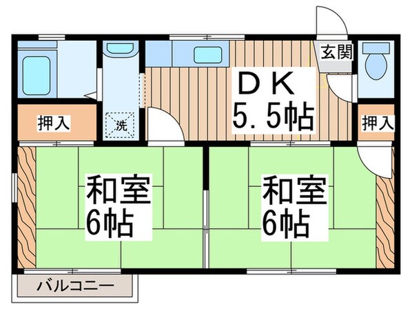 サンハウスの物件間取画像